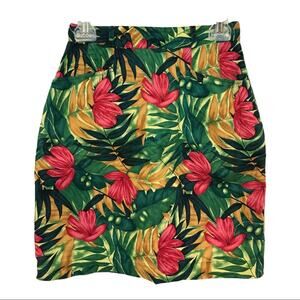 Vintage Ivy Brown Tropical Skirt